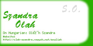 szandra olah business card